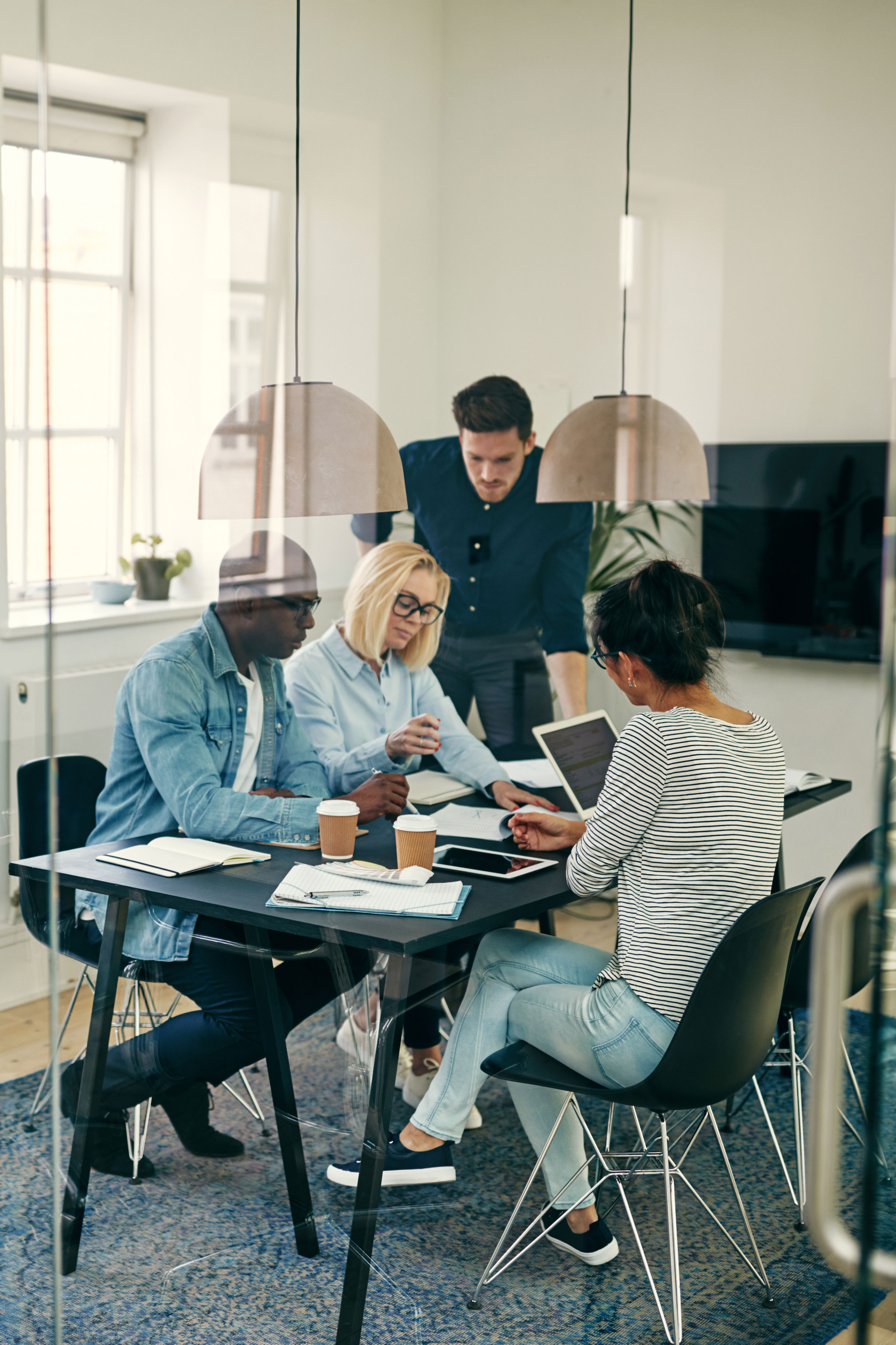 Team working on the project